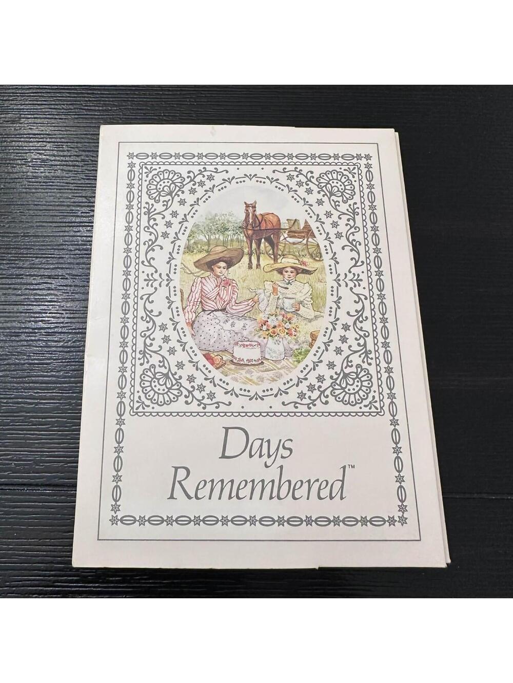Vintage 1978 Current Days Remembered Greeting Card Set Embossed NOS